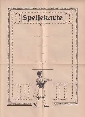 Buch: Deutsche Speisekarte, Haertl / Hauschild, 1921,  Deutscher Sprachverein