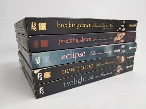 DVD: Twilight 1-5, New Moon, Eclipse, Breaking Dawn, Kristen Stewart, Vampire