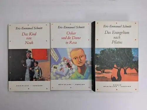 3 Bücher Eric-Emmanuel Schmitt: Das Kind von Noah; Oskar; Das Evangelium nach...