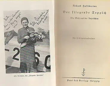 Buch: Der fliegende Teppich, Halliburton, Richard. 1934, Paul List Verlag