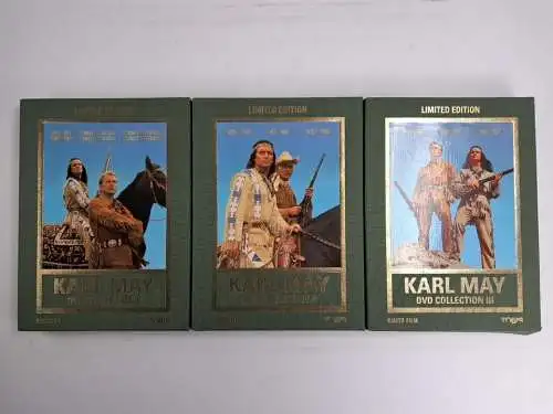 3 DVD-Boxen: Karl May DVD Collection I-III, Winnetou, Pierre Brice, Lex Barker