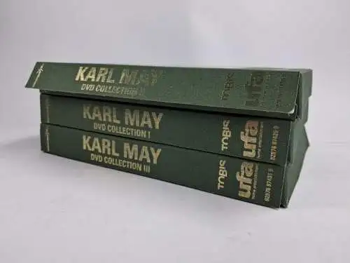 3 DVD-Boxen: Karl May DVD Collection I-III, Winnetou, Pierre Brice, Lex Barker