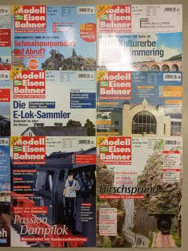 Modelleisenbahner 2004, Heft 1-12, Verlagsgruppe Bahn, Zeitschrift, Modellbau