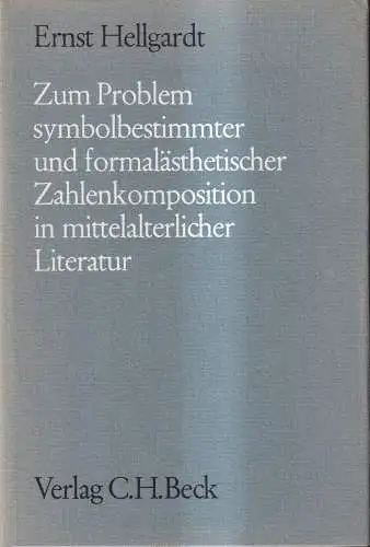 Buch: Zum Problem symbolbestimmter und formalästhetischer Zahlenkomposition ...