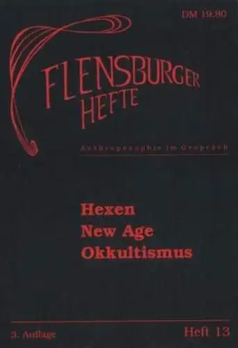 Buch: Flensburger Hefte 13 - Hexen, New Age, Okkultismus, 1988, K. Neumann u.a.