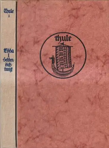 Buch: Edda Band 1 - Heldendichtung, Felix Niedner, Thule, 1963, Eugen Diederich