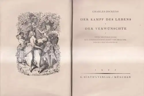 Buch: Der Kampf des Lebens / Der Verwünschte, Charles Dickens, 1922, G. Hirth