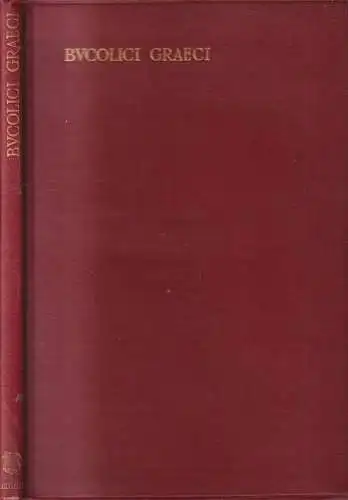 Buch: Bucolici Graeci, Ulrich von Wilamowitz-Moellendorff, 1905, Clarendon Press