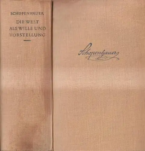 Buch: Die Welt als Wille und Vorstellung, Schopenhauer, Arthur, Atlas Verlag