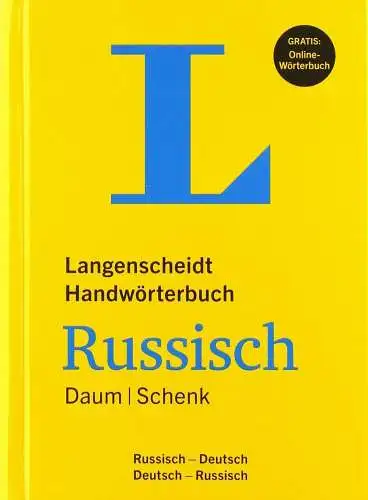 Buch: Langenscheidt Handwörterbuch Russisch, Daum / Schenk, 2015, ru-dt / dt-ru