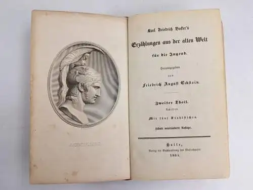 Buch: Erzählungen aus der alten Welt für die Jugend - 2. Theil, Becker, 1864