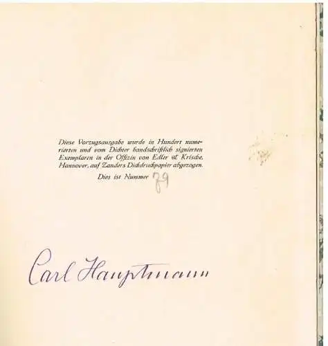 Buch: Der schwingende Felsen von Tandil, Hauptmann, Carl. 1919, Legende