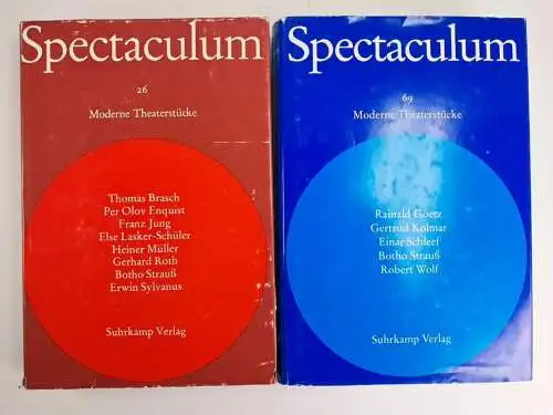 14 Bücher Spectaculum Nr. 1-11, 15, 26, 69, Suhrkamp Verlag, 1956-1999, Brecht..