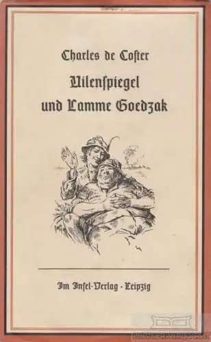 Buch: Uilenspiegel und Lamme Goedzak, Coster, Charles de, Insel-Verlag