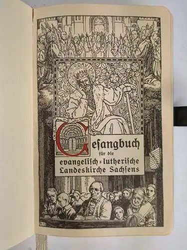 Buch: Gesangbuch für die evangelisch-lutherische Landeskirche Sachsens, 1924