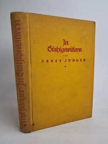 Buch: In Stahlgewittern, Jünger, Ernst. 1930, Verlag von E.S. Mittler & Sohn