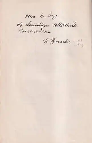 Buch: Landeskunde von Deutschland Band 2 Der Nordosten, B. Brandt, signiert