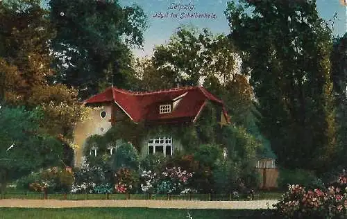 AK Leipzig. Idyll im Scheibenholz. ca.1905 300896