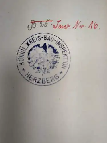 Buch: Bau und Einrichtung ländlicher Volksschulhäuser in Preußen, 1895, 2 Bände