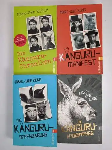 Die Känguru-Chroniken 1-4, Tetralogie, Marc-Uwe Kling, Ullstein Verlag, 4 Bände