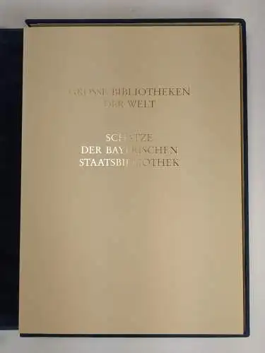 Kassette: Große Bibliotheken der Welt,  Schätze der Bayerischen Staatsbibliothek