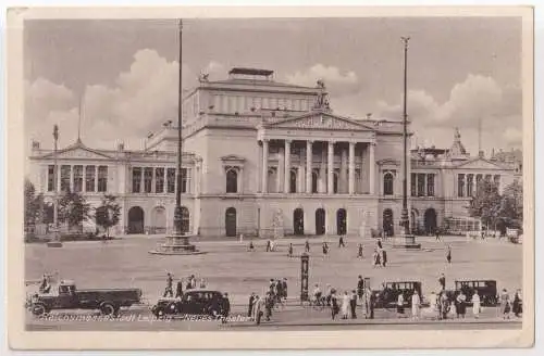 AK Reichsmessestadt Leipzig - Neues Theater, W. Mohr, Postkarte, ungelaufen