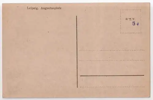 AK Leipzig. Augustusplatz. Postkarte, ungelaufen, Ansichtskarte, gebraucht, gut