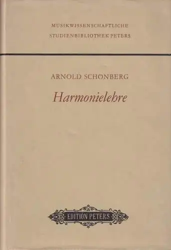 Buch: Harmonielehre, Schönberg, Arnold, 1977, Edition Peters, gebraucht sehr gut