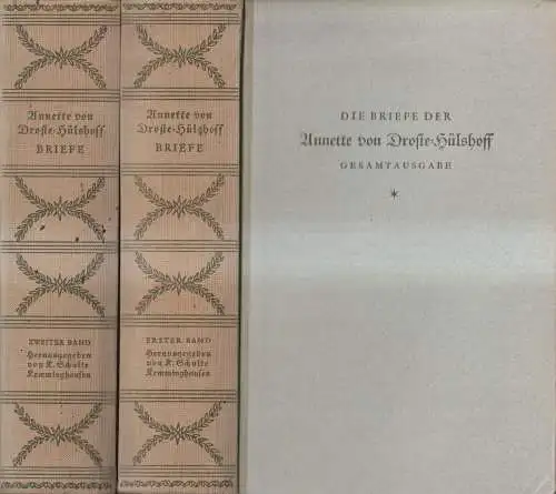 Buch: Die Briefe der Annette von Droste-Hülshoff, 2 Bände,  Eugen Diederich