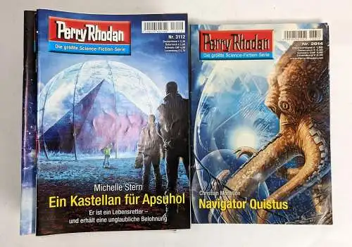 17 Hefte Perry Rhodan Nr. 2613/2614/3112-3126, Pabel-Moewig, gebraucht, gut