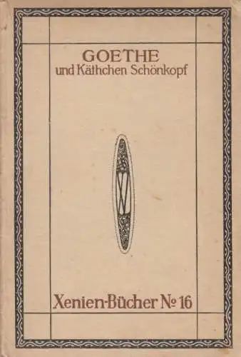 Buch: Goethes Briefe, Goethe, Johann Wolfgang. Xenien-Bücher, Xenien Verlag