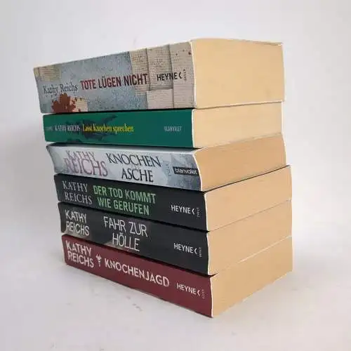 6 Bücher Kathy Reichs, Temperance Brennan, Tote lügen nicht, Knochenjagd ...