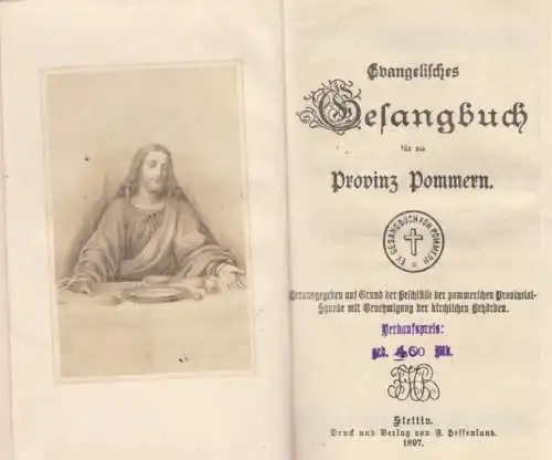 Buch: Evangelisches Gesangbuch für die Provinz Pommern. 1897, gebraucht, gut