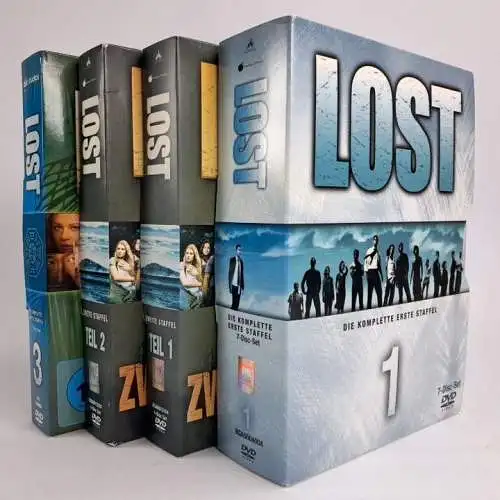 4 DVD-Boxen: Lost. Staffel 1-3, Matthew Fox, Evangeline Lilly, Josh Holloway ...