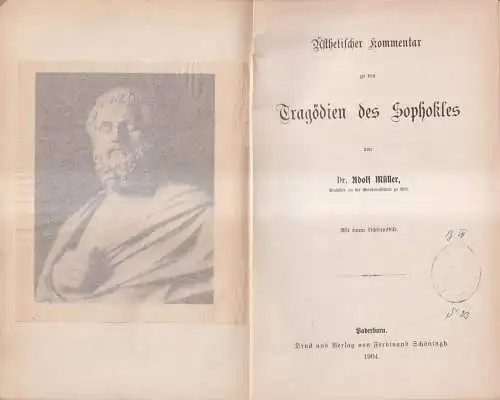 Buch: Ästhetischer Kommentar zu den Tragödien Sophokles, Müller, 1904, Schöningh