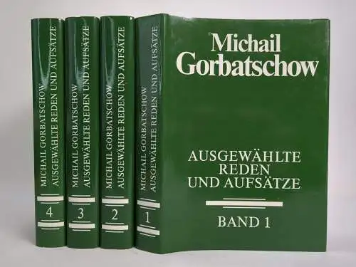 Buch: Ausgewählte Reden und Aufsätze, Gorbatschow, Michail. 1988, Dietz, 4 Bände