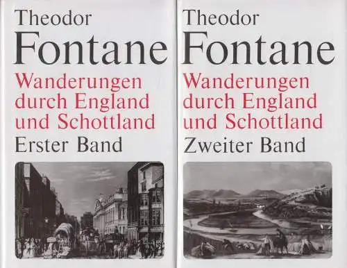 Buch: Wanderungen durch England und Schottland, Fontane, Theodor. 2 Bände, 1991