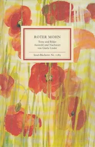 Insel-Bücherei 1183, Roter Mohn, Linder, Gisela. 1998, Insel Verlag