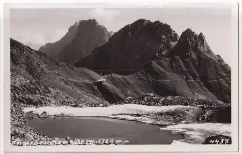 AK Innsbrucker Hütte 2369 m, 1938, Much Heiss, Fotokarte, gelaufen, Postkarte