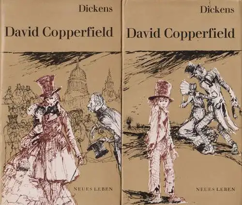 Buch: David Copperfield, Dickens, Charles. 2 Bände, 1968, Verlag Neues Leben