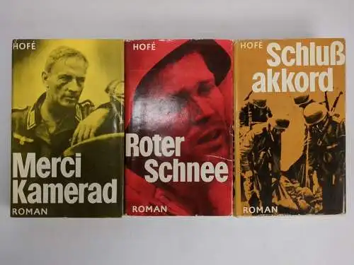 Buch: Romantrilogie Roter Schnee, Kamerad, Schlußakkord, G: Hofe, 3 Bände