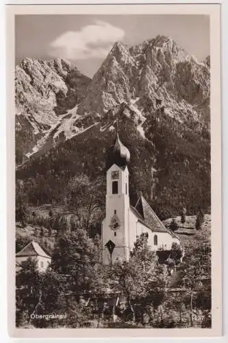 AK Obergrainau, 1936, B. Johannes, gelaufen, Postkarte, Fotokarte, Ansichtskarte