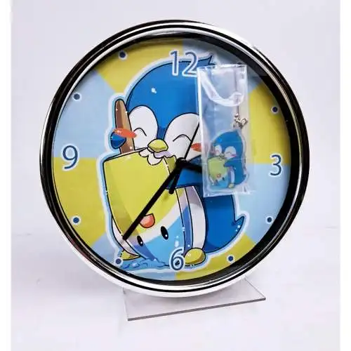 Kawaii Pinguin Wanduhr und Schlüsselanhänger, Manga, Analoguhr, Penguin