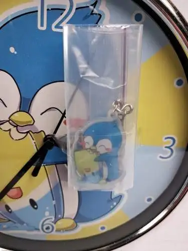 Kawaii Pinguin Wanduhr und Schlüsselanhänger, Manga, Analoguhr, Penguin