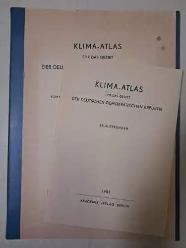 Buch: Klima-Atlas für das Gebiet der Deutschen Demokratischen Republik, 1 344463