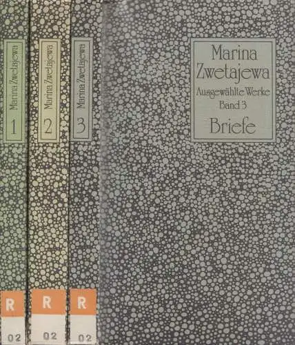 Buch: Ausgewählte Werke, Zwetajewa, Marina. 3 Bände, 1989, Verlag Volk &  344357