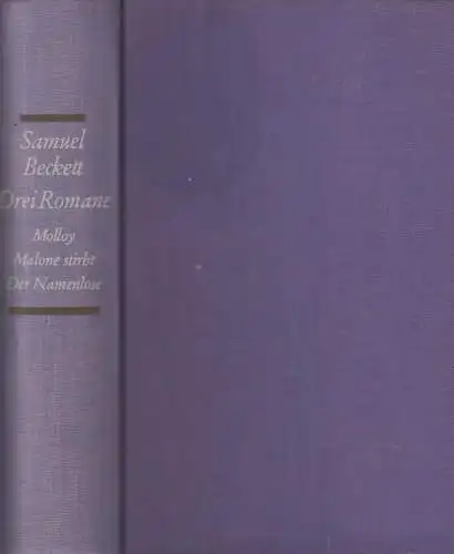 Buch: Drei Romane, Beckett, Samuel. Ca. 1960, Suhrkamp Verlag, gebraucht, gut