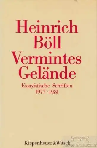 Buch: Vermintes Gelände, Böll, Heinrich. 1982, Verlag Kiepenheuer & Witsch