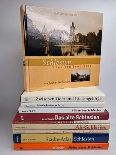 10 Bände Schlesien: Bilder, Heimatatlas, Städte-Atlas, Alt-Schlesien ...