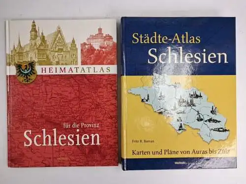 10 Bände Schlesien: Bilder, Heimatatlas, Städte-Atlas, Alt-Schlesien ...